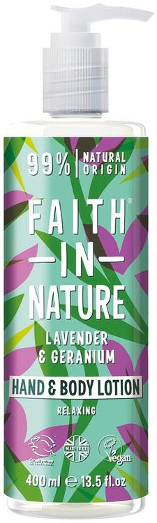 Faith in Nature Lavender & Geranium käsi-&vartalovoide 400ml