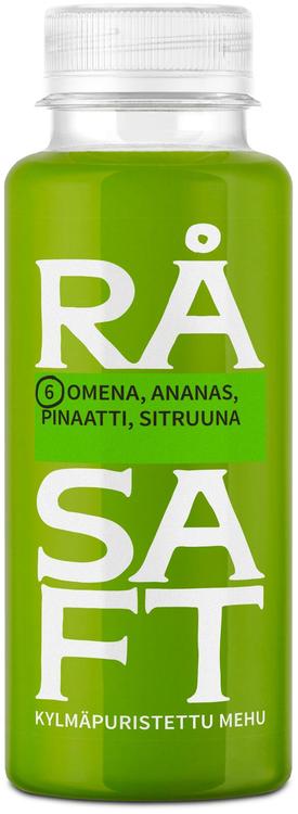 Råsaft Omena-ananas-pinaatti-sitruuna 250ml KMP