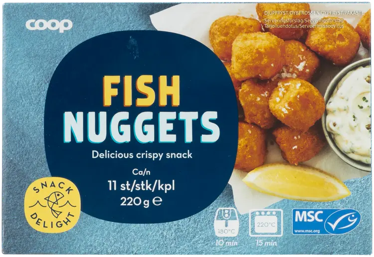 Coop kalanuggetit MSC 220 g pakaste