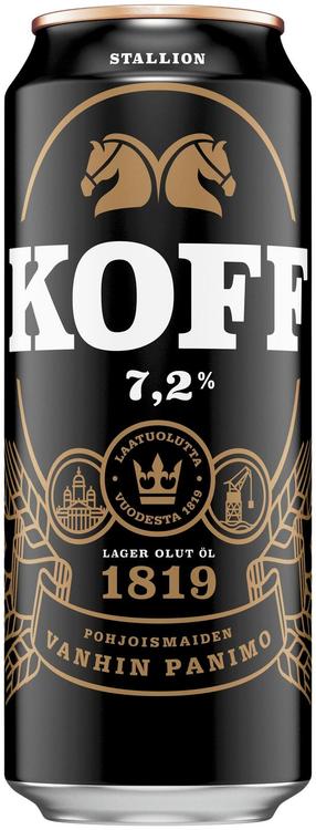 Koff Stallion Lager olut 7,2 % tölkki 0,5 L