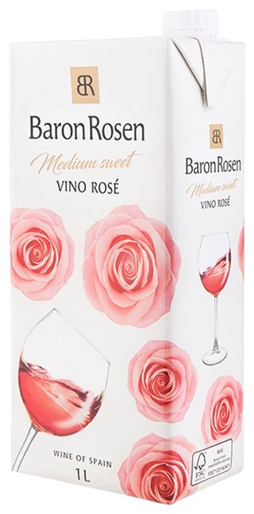 Baron Rosen Vino Rose Medium Sweet vein 10%vol 1L