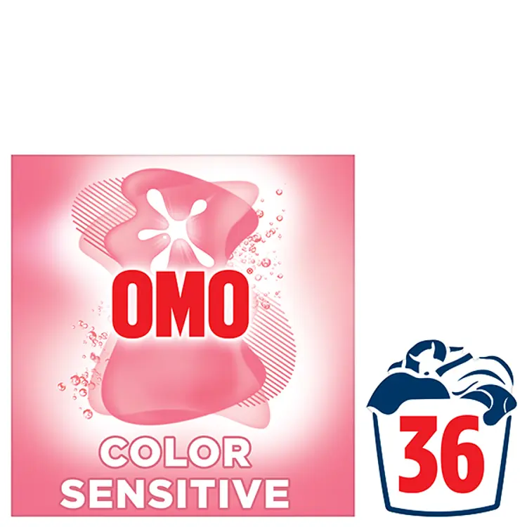 Omo Color Sensitive Pyykinpesujauhe Hajusteeton 1.26 kg 36 pesua