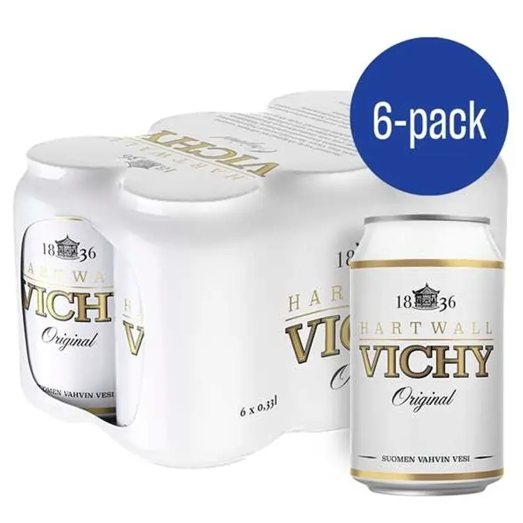 6 x Hartwall Vichy Original kivennäisvesi 0,33 l