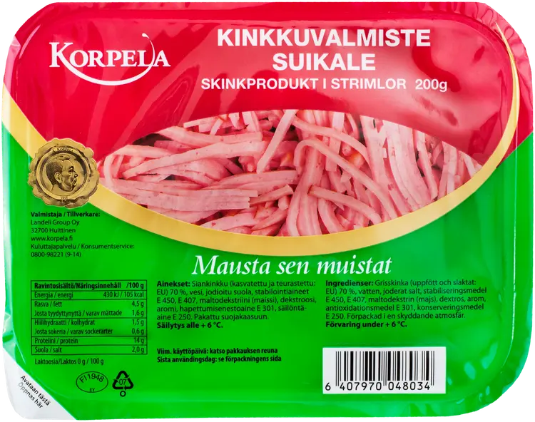Korpela Kinkkuvalmiste suikale 200g