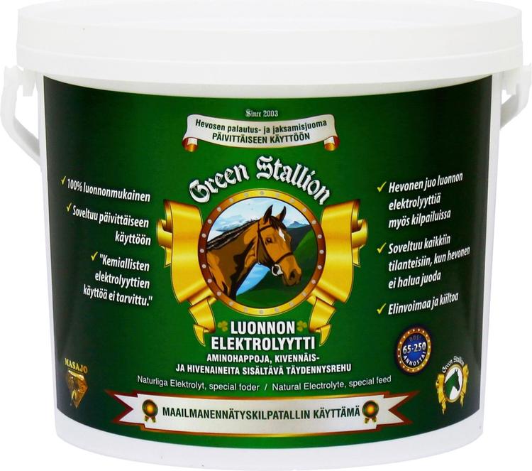 Masajo Green Stallion luonnon elektrolyytti 2,5 kg