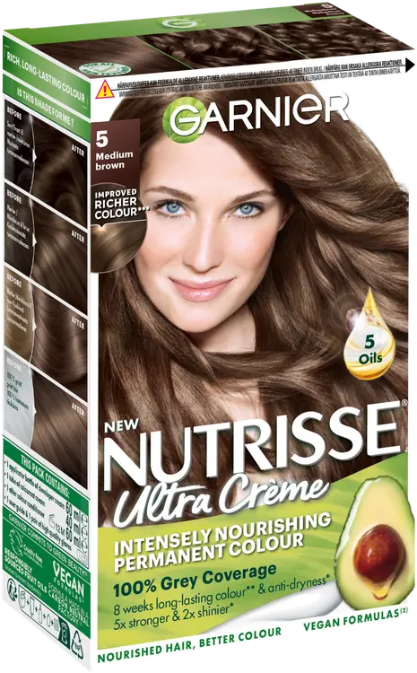 Garnier Nutrisse Ultra Creme 5.0 Medium Brown Ruskea kestoväri 1kpl