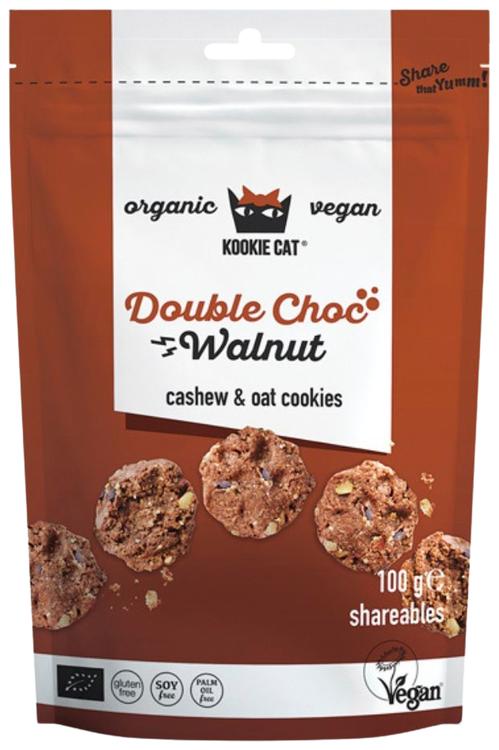 Küpsised śokolaaditükkide ja kreeka pähklitega, 100g öko,vegan