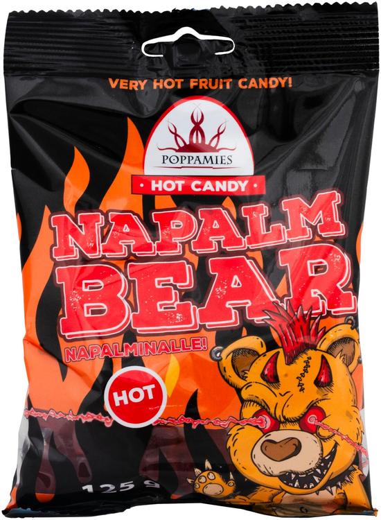 Poppamies Hot Candy Napalminalle hedelmäkarkki 125g