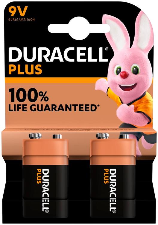 Duracell 2kpl Plus 9V