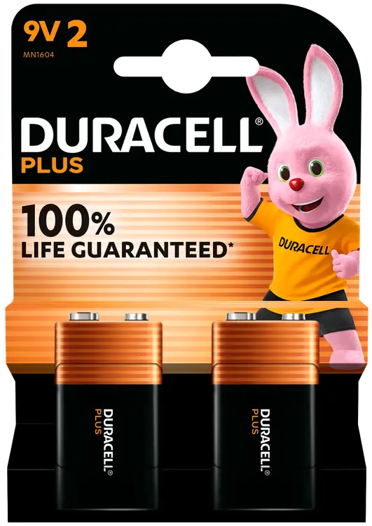 Duracell 2kpl Plus 9V