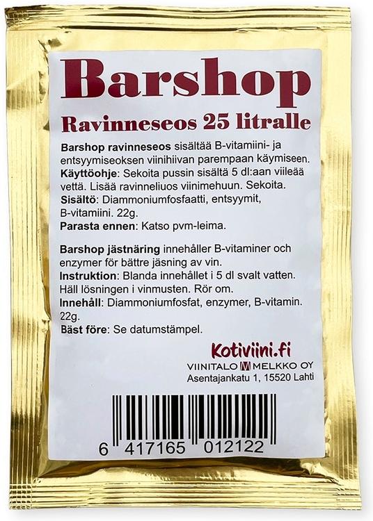 Barshop Viinihiivan ravinneseos 22 g