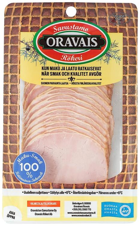 Oravais Savustettu porsaan ulkofilee, viipaleet 150g