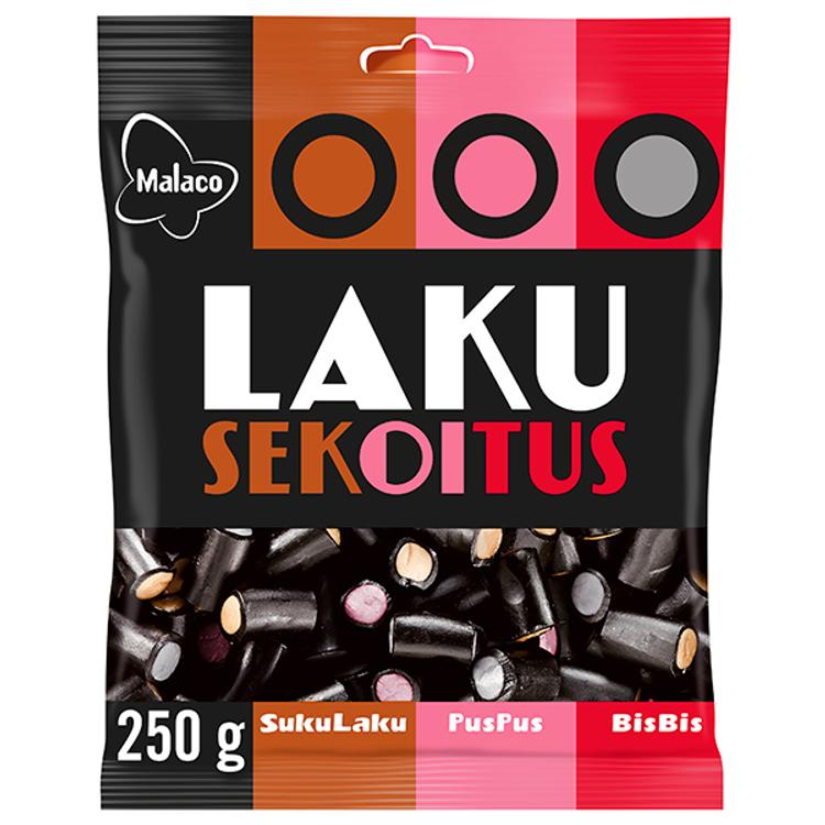 Malaco Lakusekoitus 250g lakritsisekoitus