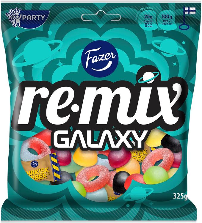 Fazer Remix Galaxy karkkipussi 325g