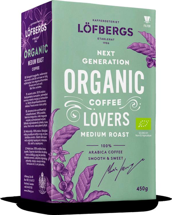 Löfbergs Organic Medium roast 450g kahvi luomu