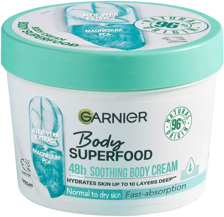 Garnier Body Superfood Aloe vartalovoide kuivalle iholle 380ml