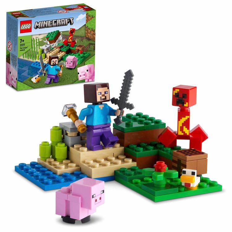 LEGO® Minecraft® Creeper™-väijytys 21177