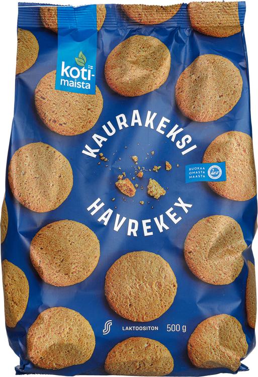 Kotimaista laktoositon kaurakeksi 500g