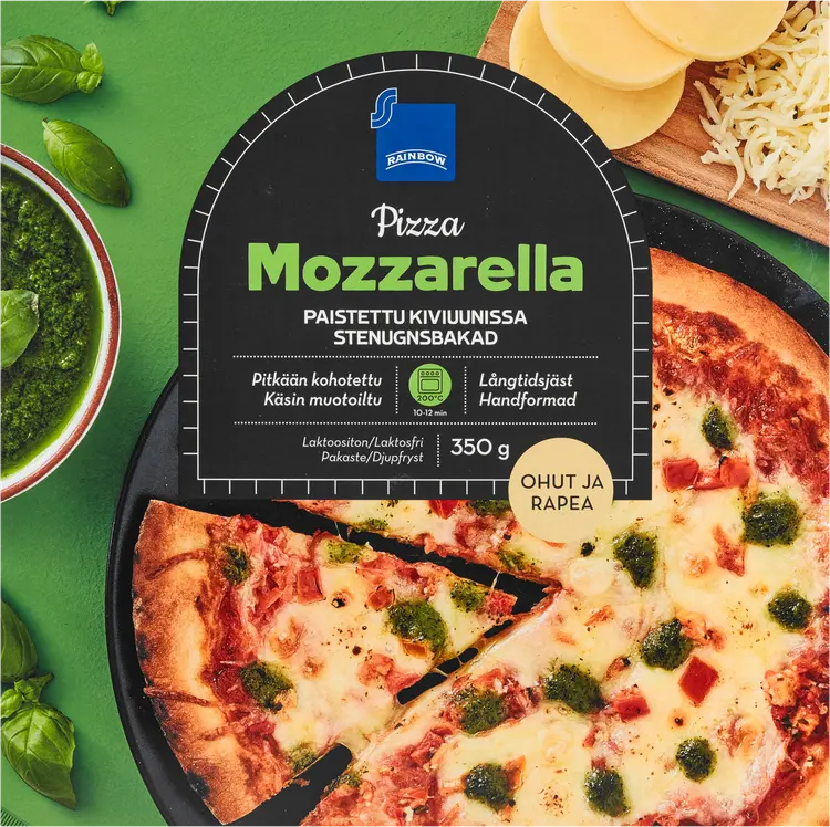 Rainbow mozzarellapizza pakaste 350g