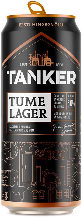 Tanker Tume Lager õlu 5%vol 500ml