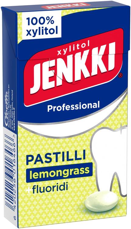 Jenkki Professional Lemongrass +fluoridi täysksylitolipastilli 34g