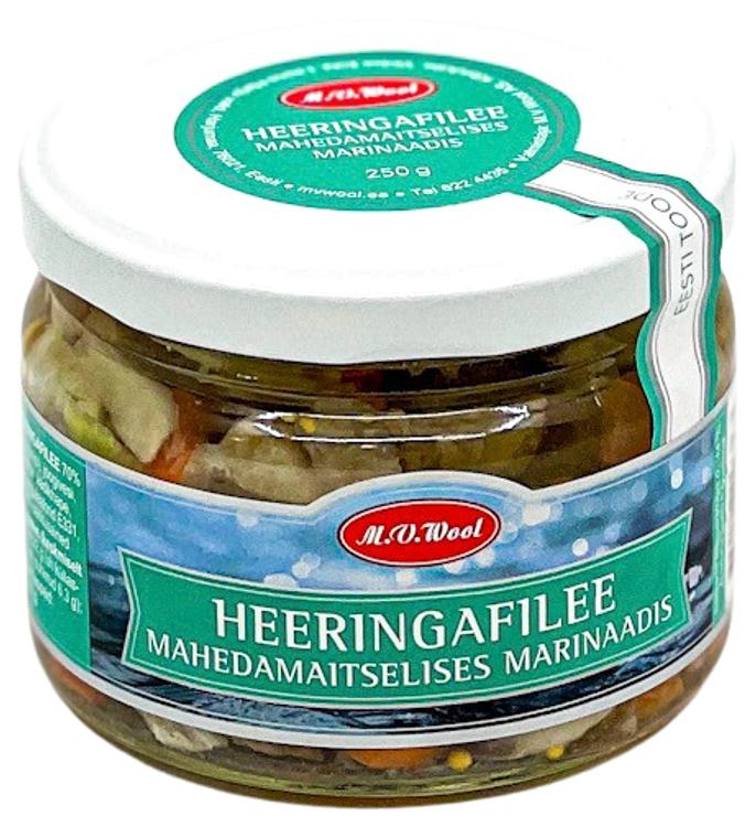 Heeringafilee mahedamaitselises marinaadis 250 g