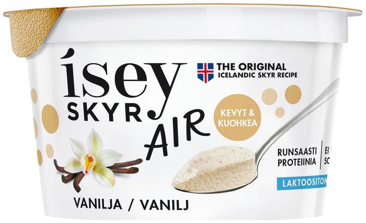 Isey Skyr Air Vanilja laktoositon maitovalmiste 125g