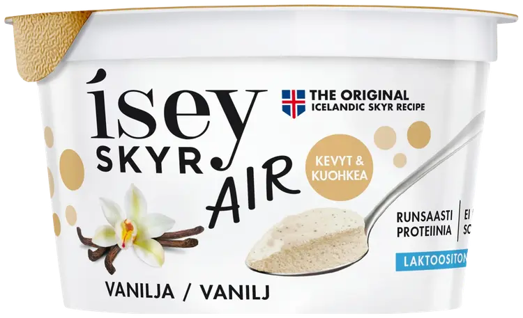 Isey Skyr Air Vanilja laktoositon maitovalmiste 125g