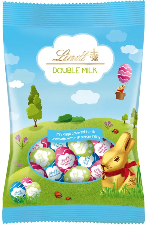 Lindt Pääsiäinen Minimunat Maitosuklaa maitotäyte 90g
