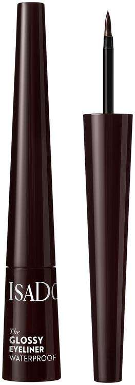 IsaDora The Glossy Eyeliner nestemäinen rajauskynä, Dark Brown, 2,5 ml