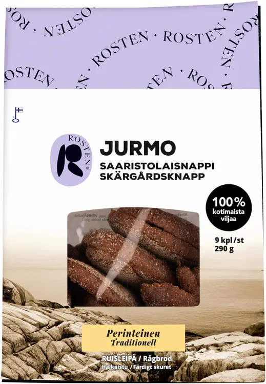 Leipomo Rosten Jurmo Saaristolaisnappi 9kpl 290g ruispalaleipä