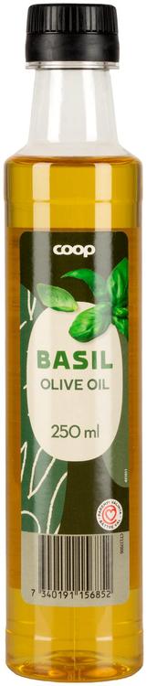 Coop basilikanmakuinen oliiviöljy 250 ml