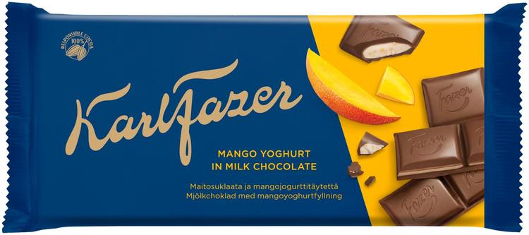 Karl Fazer Mangojogurtti suklaalevy 121g