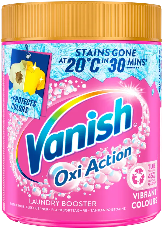 Vanish Pink pyykinpesutehoste ja tahranpoistojauhe 470g