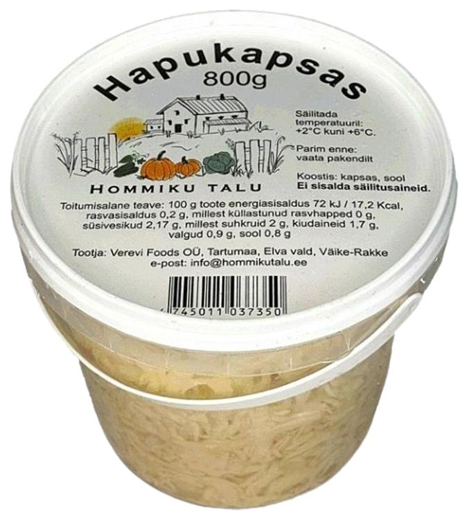 Hapukapsas ämbris 800g