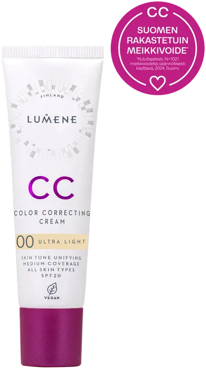 Lumene CC Color Correcting Meikkivoide SK20 00 Ultra Light 30 ml