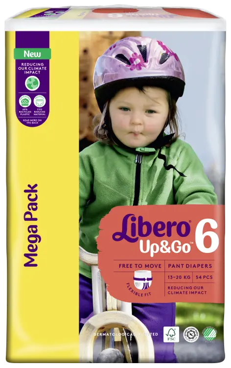 LIBERO Up&Go housuvaippa koko 6, 54kpl, 13-20 kg