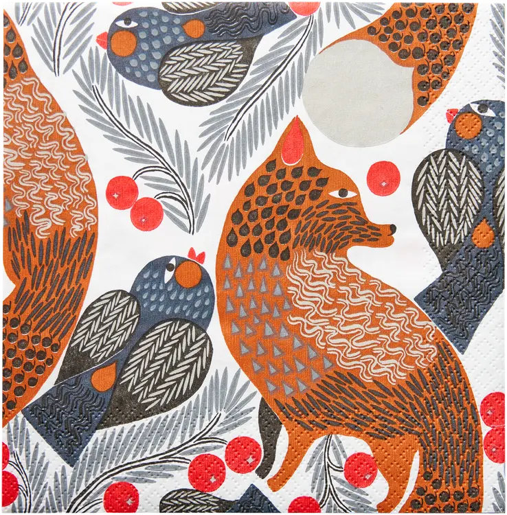 Marimekko Ketunmarja lautasliina 20kpl/24cm