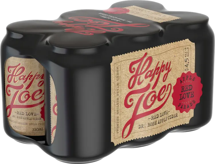 6 x Happy Joe Red Love rosé siideri 4,5% 0,33 l