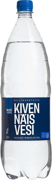 Kotimaista kevyesti hiilihapotettu kivennäisvesi 1,5 l kmp