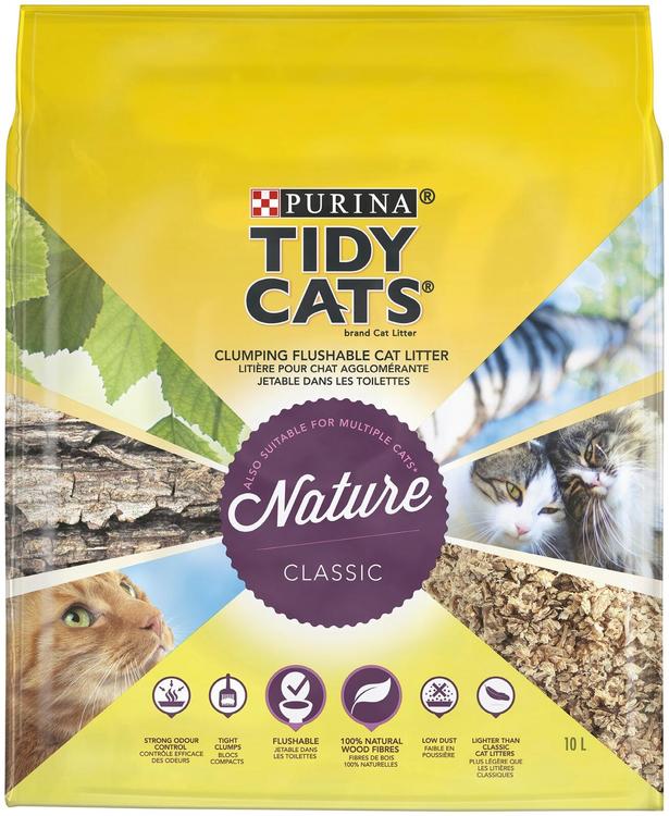 Purina® Tidy Cats® 10l Nature Classic paakkuuntuva kissanhiekka