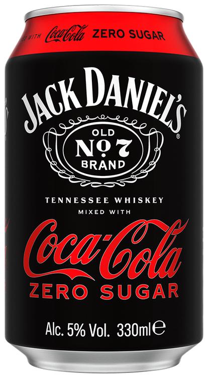 Jack Daniel's & Coca-Cola Zero suhkruvaba muu alkohoolne jook 5%vol 330ml