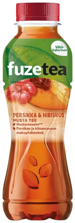Fuze Tea Persikka&Hibiskus teejuoma muovipullo 0,4 L