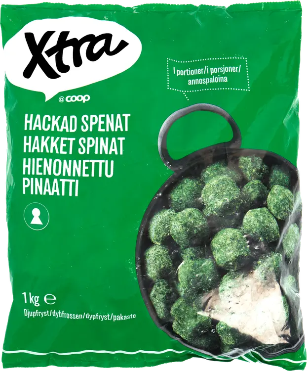Xtra pinaatti 1 kg pakaste