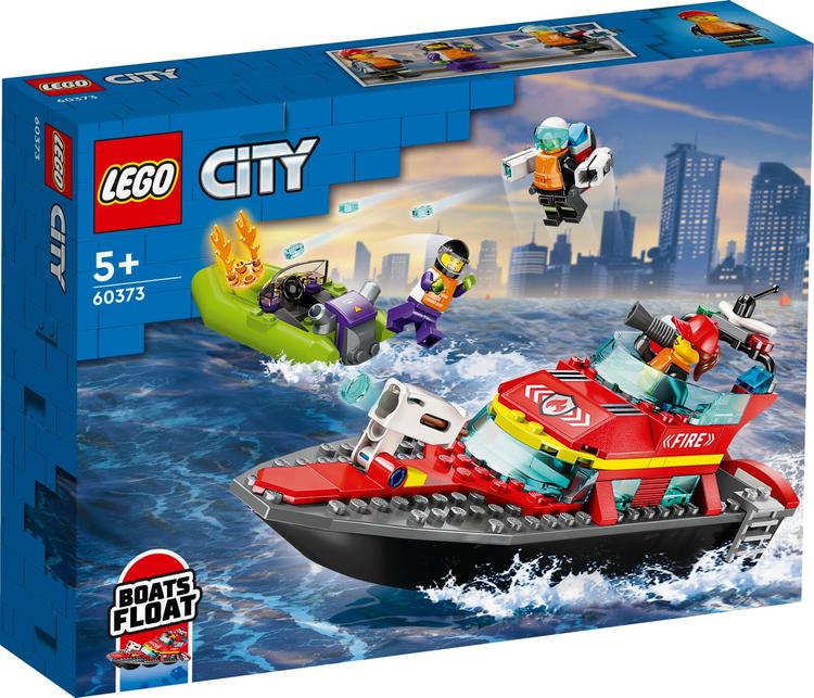 LEGO City Fire 60373 - Palokunnan pelastusvene