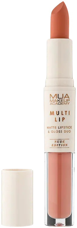 MUA Make Up Academy Lipstick & Gloss Duo, Caramel 5,2 ml huulipuna