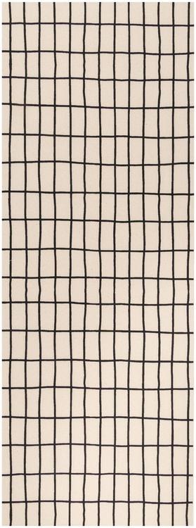 House kaitaliina Elonkorjuu 33x160 cm luonnonvalkoinen/musta PatternLab