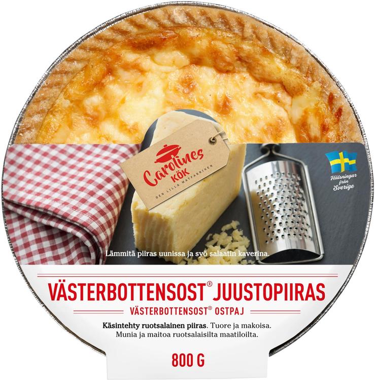 Carolines Kök 800 g Västerbottensost® juustopiiras valmisruoka