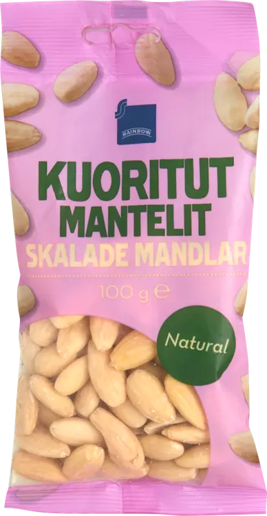 Rainbow kuoritut mantelit 100 g