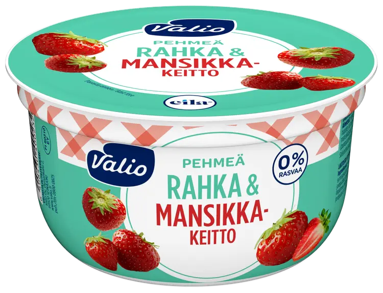 Valio pehmeä rahka & mansikkakeitto 150 g laktoositon